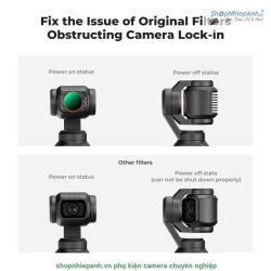 thumbnail Filter K&F concept 2in1 Black mist 1/4+ND2-ND32 for Osmo Pocket 3 AGC Japanese 28 layers nano HD Glass (KF01.2616) - 5