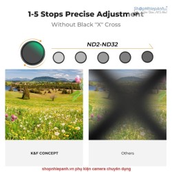 thumbnail Filter K&F concept 2in1 Nano-K Black Mist 1/4 +ND2-32 HMC Multi-Layer Coatings Japanese AGC Glass 82mm (KF01.2864v1) - 3