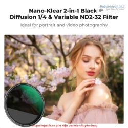 thumbnail Filter K&F concept 2in1 Nano-K Black Mist 1/4 +ND2-32 HMC Multi-Layer Coatings Japanese AGC Glass 82mm (KF01.2864v1) - 0