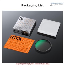 thumbnail Filter K&F concept 2in1 Nano-K Black Mist 1/4 +ND2-32 HMC Multi-Layer Coatings Japanese AGC Glass 82mm (KF01.2864v1) - 5