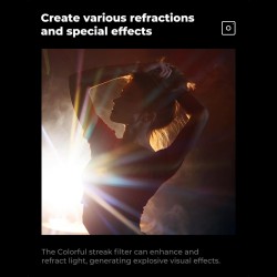 thumbnail Filter K&F Concept 82mm Colorful Streak Dreamy Creative Effects Filter  Optical Glass Nano-B(KF01.2686) - 1