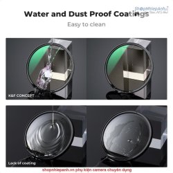 thumbnail Filter K&F Concept 82mm Gold Streak Filter (2mm) Optical Glass Ultra-clear Nano-X MRC (KF01.2111) - 4