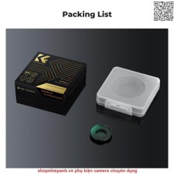 thumbnail Filter K&F concept Black diffusion 1/4 for Osmo action 4/5 pro 28 Multi-Layer Coatings AGC Japanese glass (KF01.2877) - 5