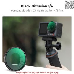 thumbnail Filter K&F concept Black diffusion 1/4 for Osmo action 4/5 pro 28 Multi-Layer Coatings AGC Japanese glass (KF01.2877) - 0