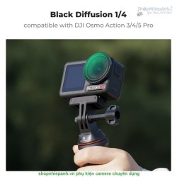 thumbnail Filter K&F concept Black diffusion 1/4 gắn trực tiếp Osmo action 3/4/5 pro 28 Multi-Layer Coatings AGC Japanese glass (KF01.2877V1) - 0