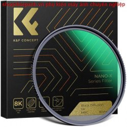 thumbnail Filter K&F concept Black Mist 1/4 Nano-X MRC 55mm Multi-Layer Coatings Japanese AGC Glass chống trầy chống nước (Black Diffusion, Pro mist)