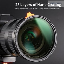 thumbnail Filter K&F concept 2in1 Nano-X Black Mist 1/4 + Variable ND2-ND32 Multi-Layer Coatings Japanese AGC Glass 82mm - 4
