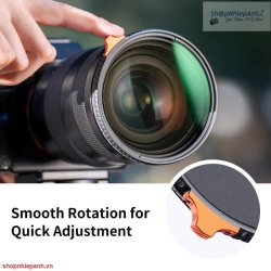 thumbnail Filter K&F concept 2in1 Nano-X Black Mist 1/4 + Variable ND2-ND32 Multi-Layer Coatings Japanese AGC Glass 82mm - 2