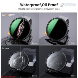 thumbnail Filter K&F concept 2in1 Nano-X Black Mist 1/4 + Variable ND2-ND32 Multi-Layer Coatings Japanese AGC Glass 82mm - 5