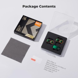thumbnail Filter K&F concept CPL+Black diffusion 1/4+ND2-32 for Insta360 Luna Ultra 28-Multi-Layer Coatings AGC Japanese glass (KF0103.9901.0040) - 5