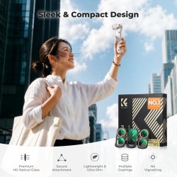 thumbnail Filter K&F concept CPL+Black diffusion 1/4+ND2-32 for Insta360 Luna Ultra 28-Multi-Layer Coatings AGC Japanese glass (KF0103.9901.0040) - 2