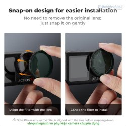 thumbnail Filter K&F concept CPL for DJI Osmo Action 3/4/5 Pro Circular Polarizers  28 Multi-Layer Coatings AGC Japanese glass (KF01.2438v1) - 5