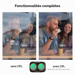 thumbnail Filter K&F concept CPL for DJI Osmo Pocket 4P 28-Multi-Layer Coatings AGC Japanese glass (kf0103.0114.0010) - 1