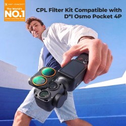 thumbnail Filter K&F concept CPL for DJI Osmo Pocket 4P 28-Multi-Layer Coatings AGC Japanese glass (kf0103.0114.0010) - 0