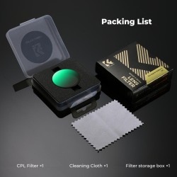 thumbnail Filter K&F concept CPL for Osmo action 6 28-Multi-Layer Coatings ACG Japanese glass dòng Snap on gắn nhanh(KF12.0054) - 4