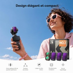 thumbnail Filter K&F concept CPL+ND16+ND64+ND256 for DJI Osmo Pocket 4P 28-Multi-Layer Coatings AGC Japanese glass (kf0103.9902.0040) - 2