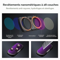 thumbnail Filter K&F concept CPL+ND16+ND64+ND256 for Insta360 Luna Ultra 28-Multi-Layer Coatings AGC Japanese glass (kf0103.9901.0050) - 4