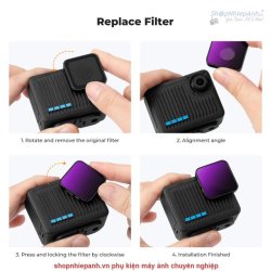 thumbnail Filter K&F concept CPL+ND4+ND8+ND16 for Gopro Hero 4K AGC Japanese 28 layers nano HD Glass (sku.2333) - 4