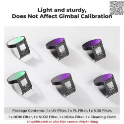 thumbnail Filter K&F concept Nano-X for DJI NEO set combo UV+CPL+ND8+ ND16+ ND32+ND64  AGC Japanese 28 layers nano HD Glass - 5