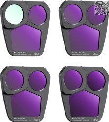 thumbnail Filter K&F concept for Mavic 3 PRO ND8 / ND16 / ND32 / ND64 AGC Japanese 28 layers nano HD Glass (sku.2053) - 0