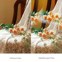 thumbnail Filter K&F concept Kaleidoscope (hiệu ứng kính vạn hoa) bán nguyệt cầm tay 79mm Nano-B - 1