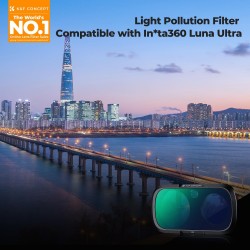 thumbnail Filter K&F concept Light Pollution for Insta360 Luna Ultra 28-Multi-Layer Coating AGC Japanese glass (kf0103.0501.0020) - 0