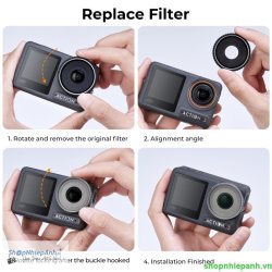 thumbnail Filter K&F concept Nano-X for DJI Osmo Action 3 ND8 ND16 CPL Japanese AGC 28 layer - 2