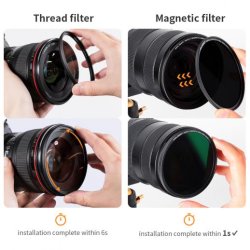 thumbnail Filter K&F concept Nano-X Magnetic variable ND2-ND32 (1-5 stops) 82mm Japanese AGC glass nam châm - 9