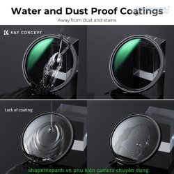 thumbnail Filter K&F concept Nano-X Magnetic variable ND8-ND128 (3-7 stops) 67mm nam châm 28 Multi-Layer Coatings ACG Japanese glass (KF01.1971) - 4