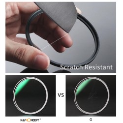 thumbnail Filter K&F concept Nano-X MRC MC UV 105mm chống nước chống trầy GERMAN OPTICS Schott B270 - 4