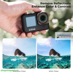 thumbnail Filter K&F concept Nano-X ND8 ND16 ND32 CPL for Gopro 9 10 11 12 Japanese AGC glass 8K UHD - 2