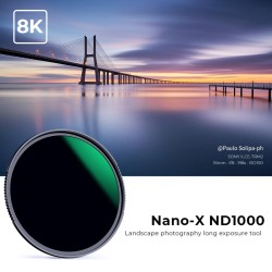 thumbnail Filter K&F concept ND1000 (10 stops) 112mm Nano-X MC AGC Japanese 28 layers Glass (Special Filter for Nikon Z 14-24mm f2.8S Lens) - 0
