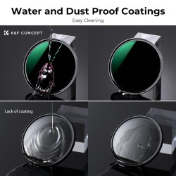 thumbnail Filter K&F concept ND1000 (10 stops) 112mm Nano-X MC AGC Japanese 28 layers Glass (Special Filter for Nikon Z 14-24mm f2.8S Lens) - 4