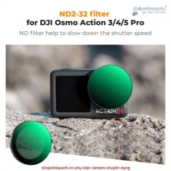thumbnail Filter K&F concept ND2-32 (1-5 stops) for Osmo action 3/4/5 pro 28 Multi-Layer Coatings ACG Japanese glass (KF01.2752) - 0