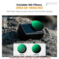 thumbnail Filter K&F concept ND2-32 và ND32-512 for Osmo action 3/4/5 pro 28 Multi-Layer Coatings AGC Japanese glass (sku.2359) - 0