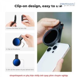 thumbnail Filter K&F concept ND2-400 (1-9 stops) 52mm for smartphone tablet - 4