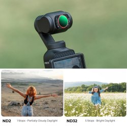 thumbnail Filter K&F concept ND2-ND32 (1-5 stops) for Osmo Pocket 3 AGC Japanese 28 layers nano HD Glass (sku.2544) - 4