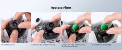 thumbnail Filter K&F concept ND2-ND32 Nano-X for DJI Drone mini 4 Pro AGC Japanese 28 layers Glass (KF01.2499) - 13
