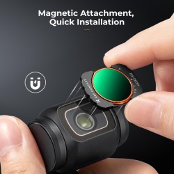 thumbnail Filter K&F concept ND32-512 (5-9 stops) for DJI Osmo Pocket 3 / 4 Magnetic Neutral Density Filters 28 Layer HD Optical Glass (KF01.2545) - 1