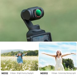 thumbnail Filter K&F concept ND32-512 (5-9 stops) for DJI Osmo Pocket 3 Magnetic Neutral Density Filters 28 Layer HD Optical Glass (KF01.2545) - 4