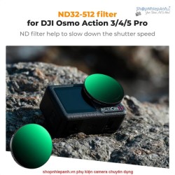 thumbnail Filter K&F concept ND32-512 (5-9 stops) for Osmo action 3/4/5 pro 28 Multi-Layer Coatings ACG Japanese glass (KF01.2753) - 0