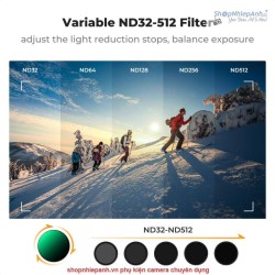 thumbnail Filter K&F concept ND32-512 (5-9 stops) for Osmo action 3/4/5 pro 28 Multi-Layer (KF01.2753) - 1
