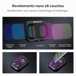 thumbnail Filter K&F concept ND4+ND8+ND16+ND632 for DJI Osmo Pocket 4P 28-Multi-Layer Coatings AGC Japanese glass (kf0103.9902.0060) - 4