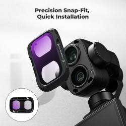 thumbnail Filter K&F concept ND4+ND8+ND16+ND632 for DJI Osmo Pocket 4P 28-Multi-Layer Coatings AGC Japanese glass (kf0103.9902.0060) - 3
