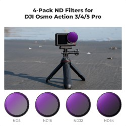 thumbnail Filter K&F concept ND8 ND16 ND32 ND64 for DJI Osmo Action 3/4/5 pro 28 Multi-Layer Coatings AGC Japanese glass snap on (sku.2076v1) - 1