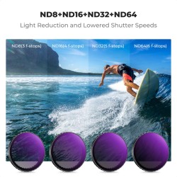 thumbnail Filter K&F concept ND8 ND16 ND32 ND64 for DJI Osmo Action 3/4/5 pro 28 Multi-Layer Coatings AGC Japanese glass snap on (sku.2076v1) - 2