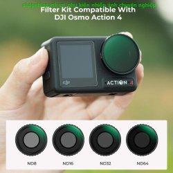 thumbnail Filter K&F concept ND8 ND16 ND32 ND64 for DJI Osmo Action 4/5 Pro 28 Multi-Layer Coatings AGC Japanese glass (KF01.2076) - 0