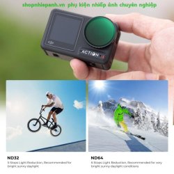 thumbnail Filter K&F concept ND8 ND16 ND32 ND64 for DJI Osmo Action 4/5 Pro 28 Multi-Layer Coatings AGC Japanese glass (KF01.2076) - 2