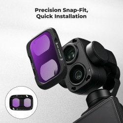 thumbnail Filter K&F concept ND8+ND16+ND32+ND64+ND128+ND256+ND1000 for DJI Osmo Pocket 4P 28-Multi-Layer Coatings AGC Japanese glass (kf0103.9902.0010) - 3