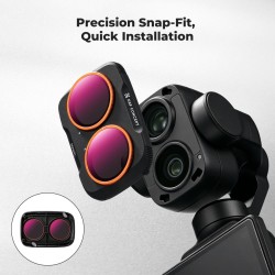 thumbnail Filter K&F Concept ND8/PL+ND16/PL+ND32/PL+ND64/PL for DJI Osmo Pocket 4P 28-Multi-Layer Coatings AGC Japanese glass (kf0103.9902.0070) - 3